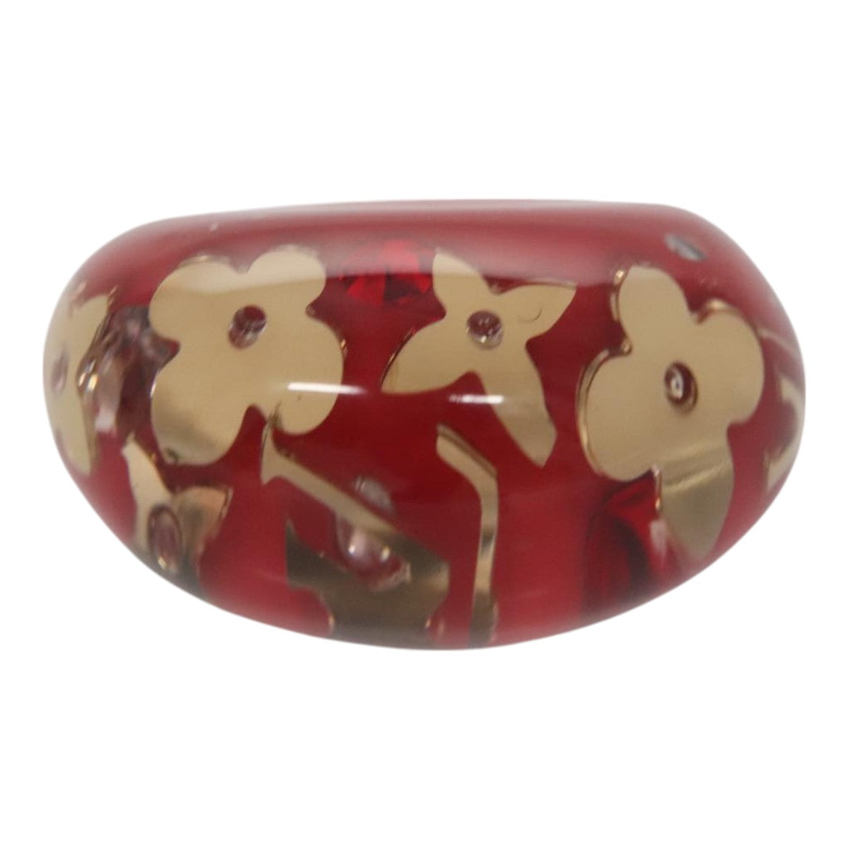 LOUIS VUITTON Uncle John Burgh Ring plastic Red LV ar13102