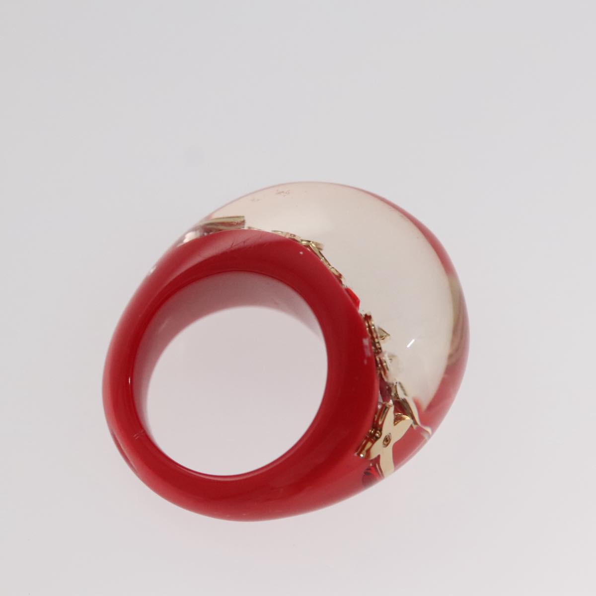 LOUIS VUITTON Uncle John Burgh Ring plastic Red LV ar13102