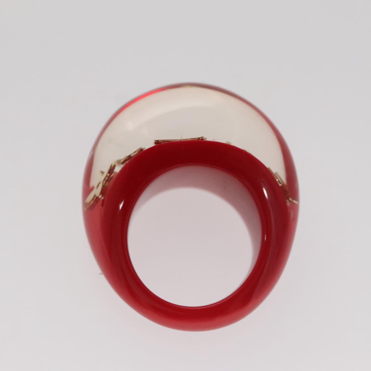 LOUIS VUITTON Uncle John Burgh Ring plastic Red LV ar13102