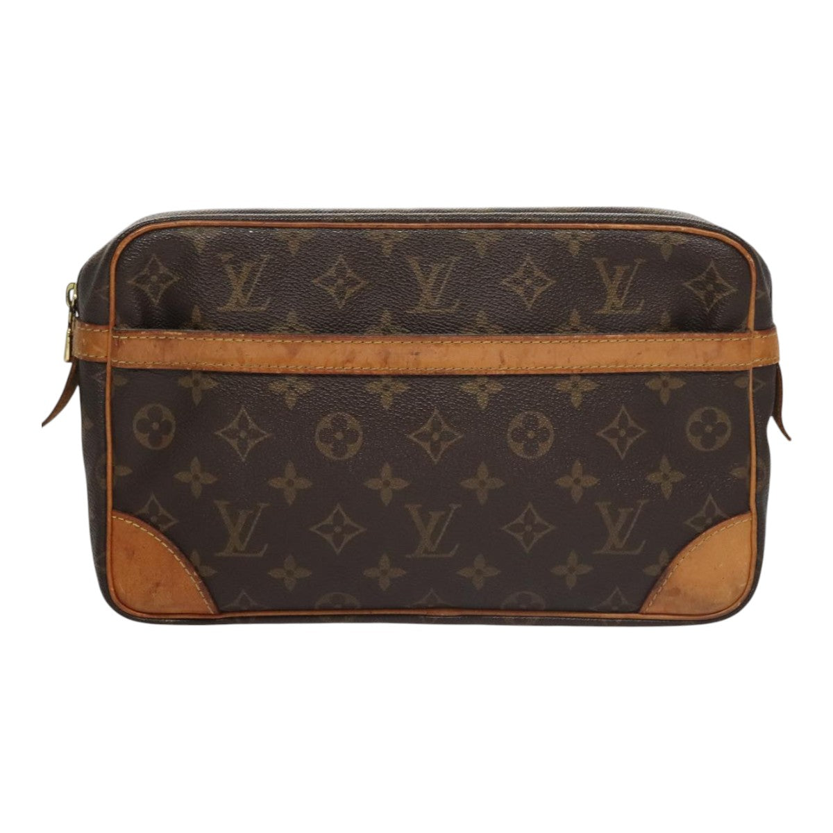 LOUIS VUITTON Monogram Compiegne 28 Clutch Bag M51845 LV ar13144