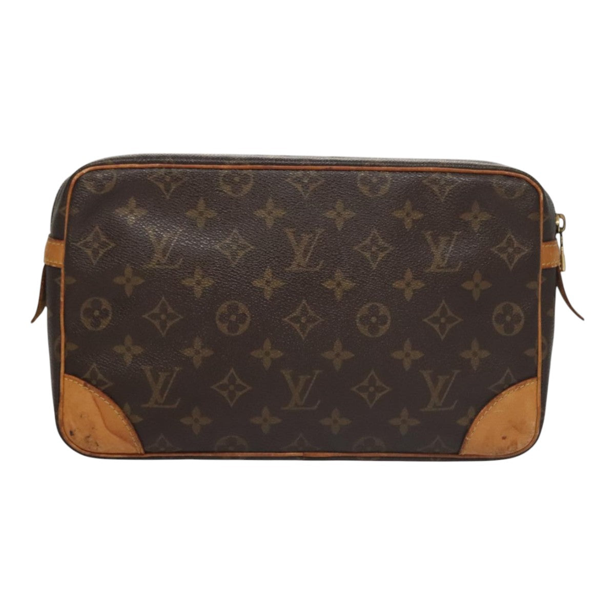 LOUIS VUITTON Monogram Compiegne 28 Clutch Bag M51845 LV ar13144