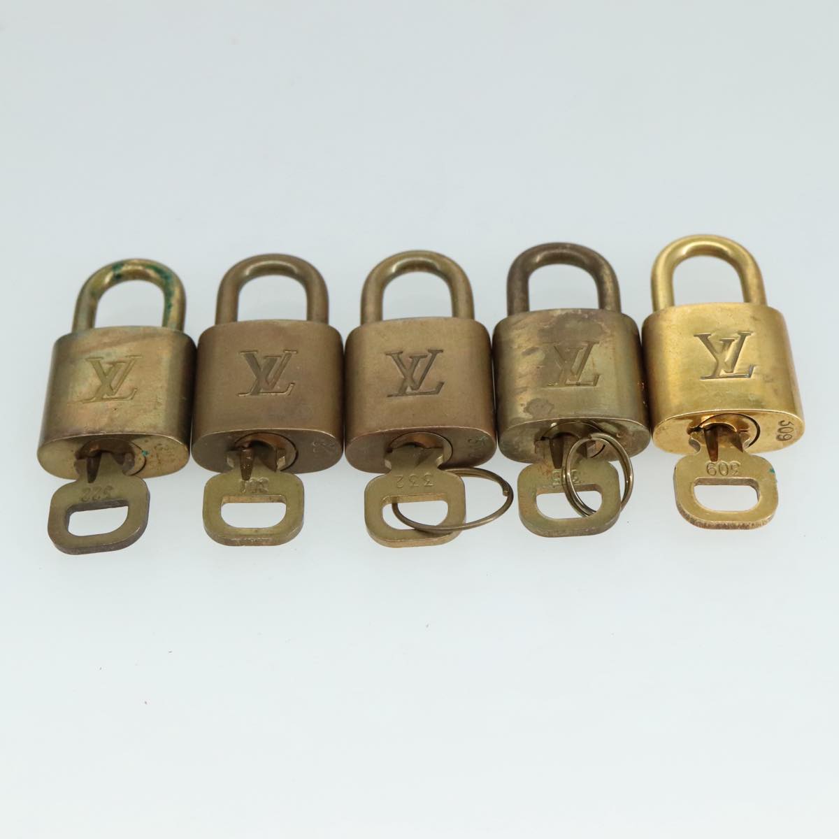 LOUIS VUITTON Padlock 10set metal Gold Tone LV ar13159