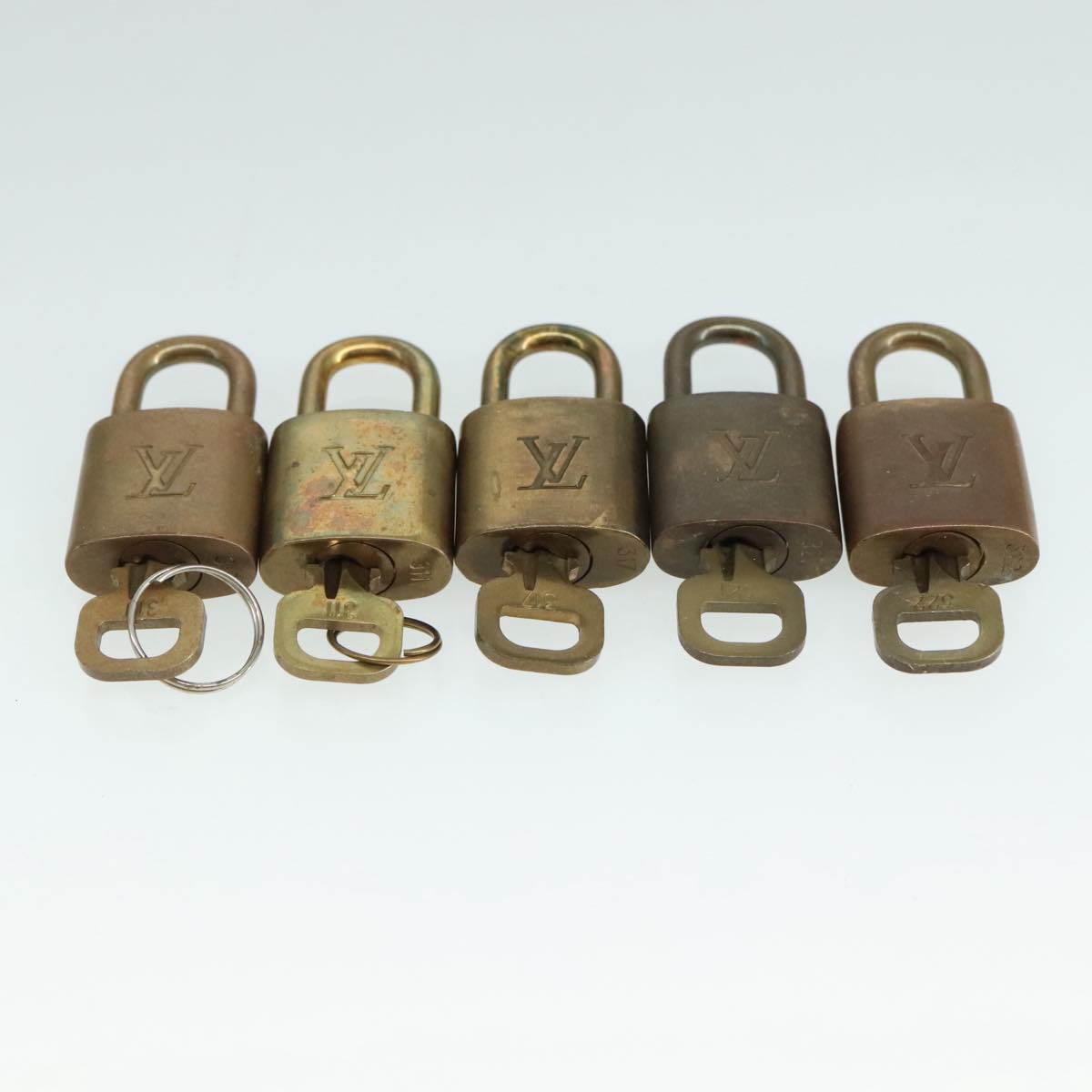 LOUIS VUITTON Padlock 10set metal Gold Tone LV ar13159