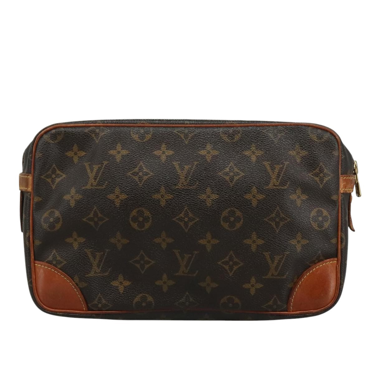 LOUIS VUITTON Monogram Compiegne 28 Clutch Bag M51845 LV ar13177
