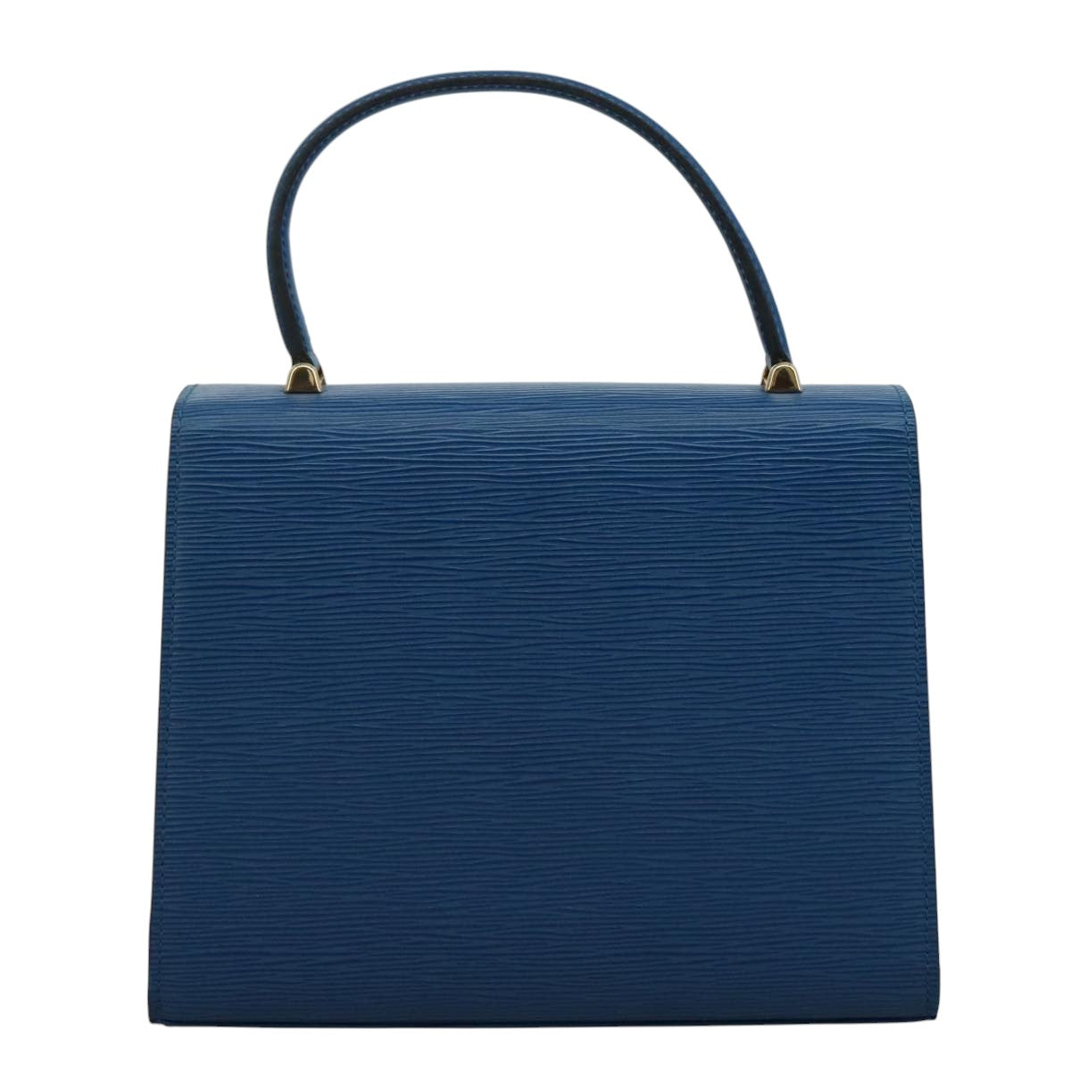 LOUIS VUITTON Epi Malesherbes Hand Bag Blue M52375 LV ar13185