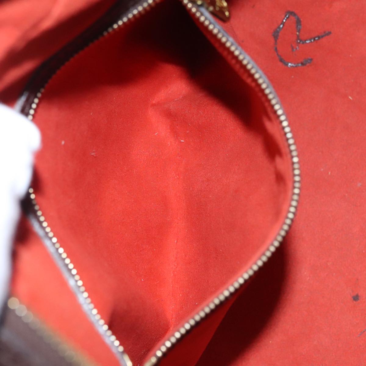LOUIS VUITTON Damier Ebene Triana Hand Bag N51155 LV ar13190