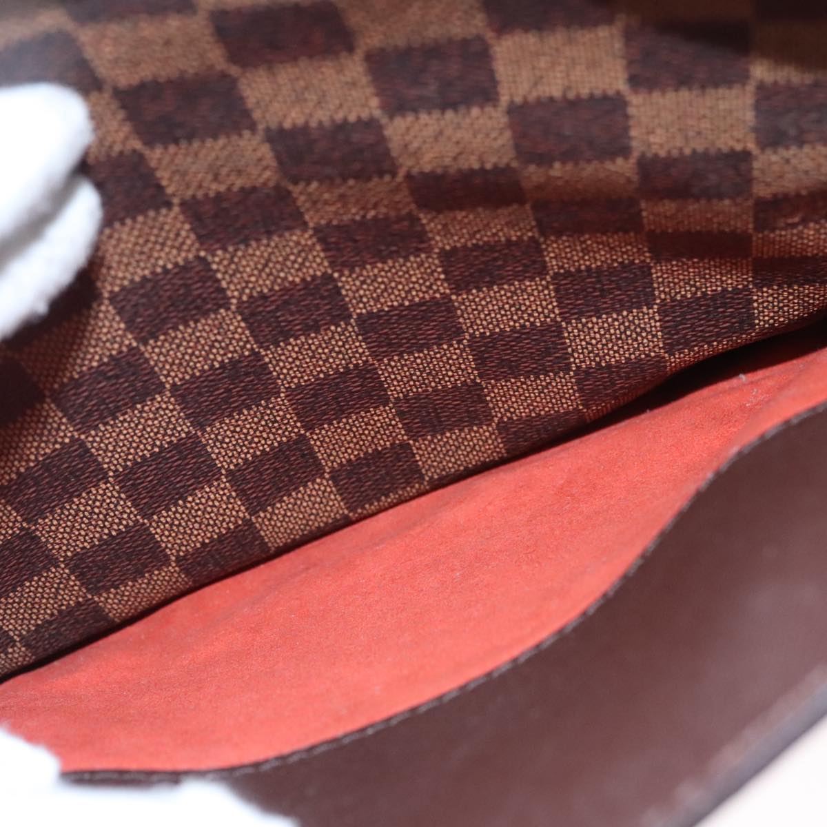LOUIS VUITTON Damier Ebene Triana Hand Bag N51155 LV ar13190