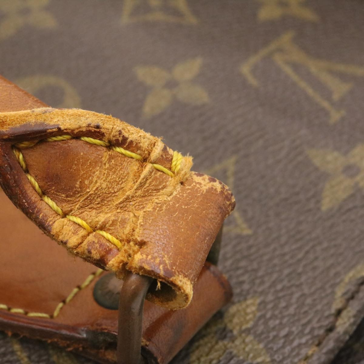 LOUIS VUITTON Monogram Sac Plat Hand Bag M51140 LV ar4575