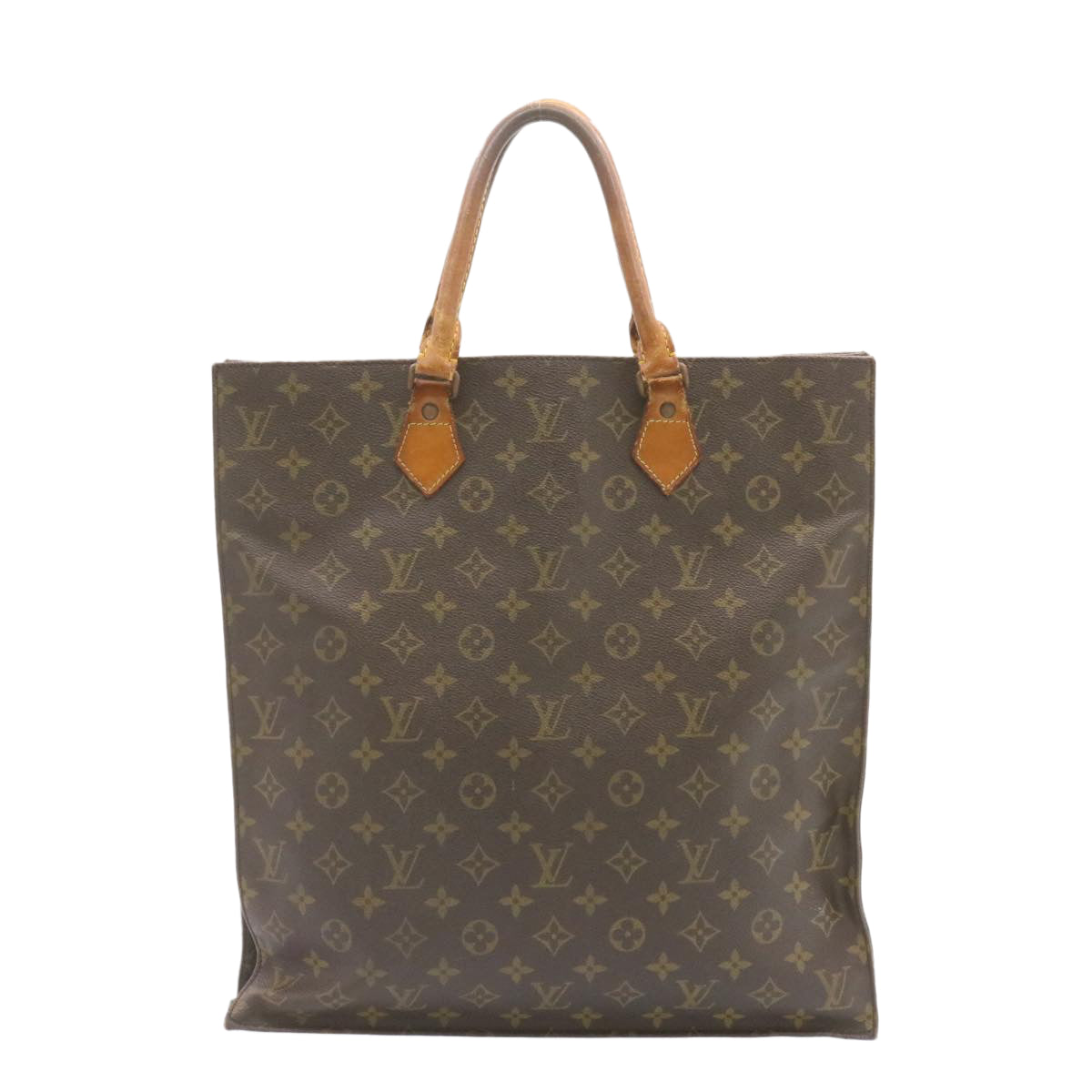 LOUIS VUITTON Monogram Sac Plat Hand Bag M51140 LV ar4575