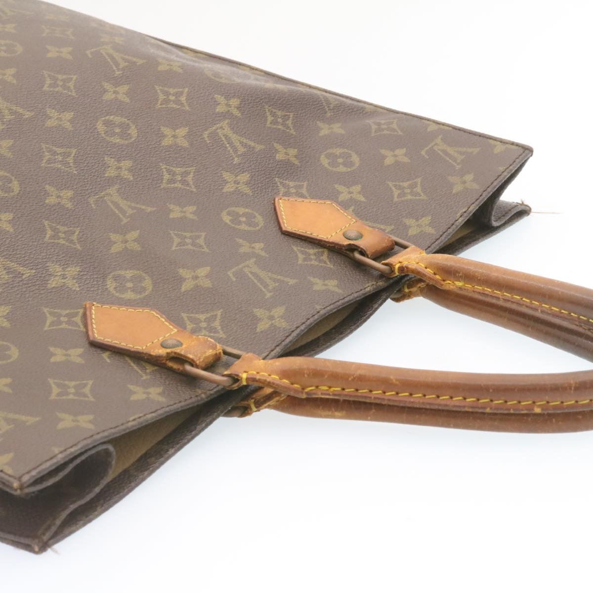 LOUIS VUITTON Monogram Sac Plat Hand Bag M51140 LV ar4575