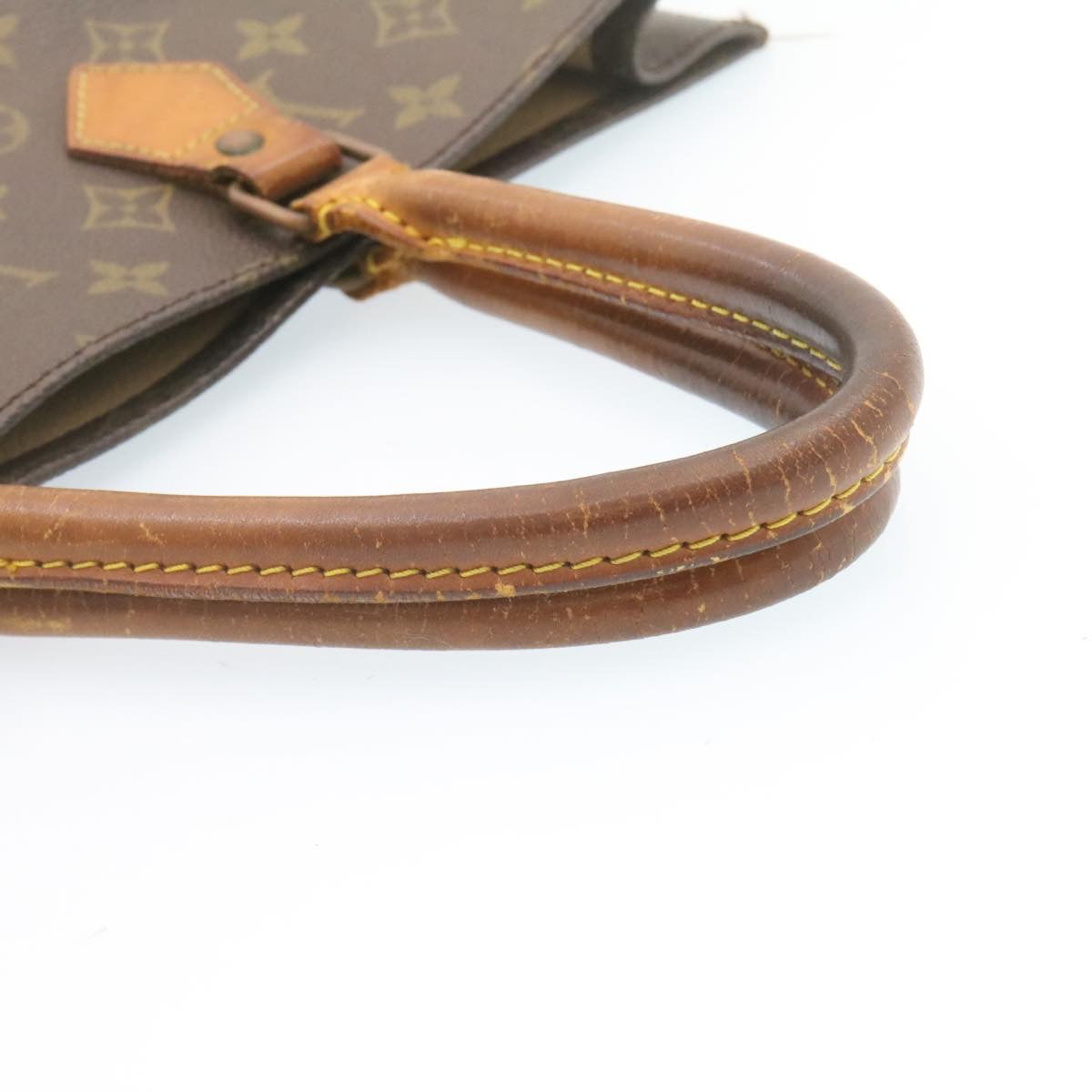 LOUIS VUITTON Monogram Sac Plat Hand Bag M51140 LV ar4575
