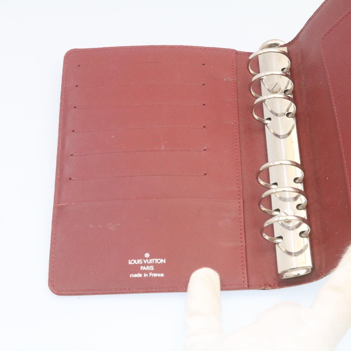 LOUIS VUITTON Epi Agenda MM Day Planner Cover Red R20047 LV ar5964