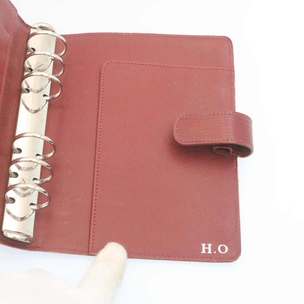 LOUIS VUITTON Epi Agenda MM Day Planner Cover Red R20047 LV ar5964