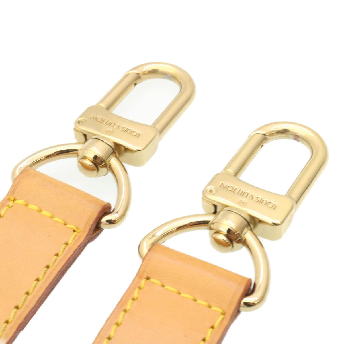 LOUIS VUITTON Shoulder Strap Leather Beige LV ar6313
