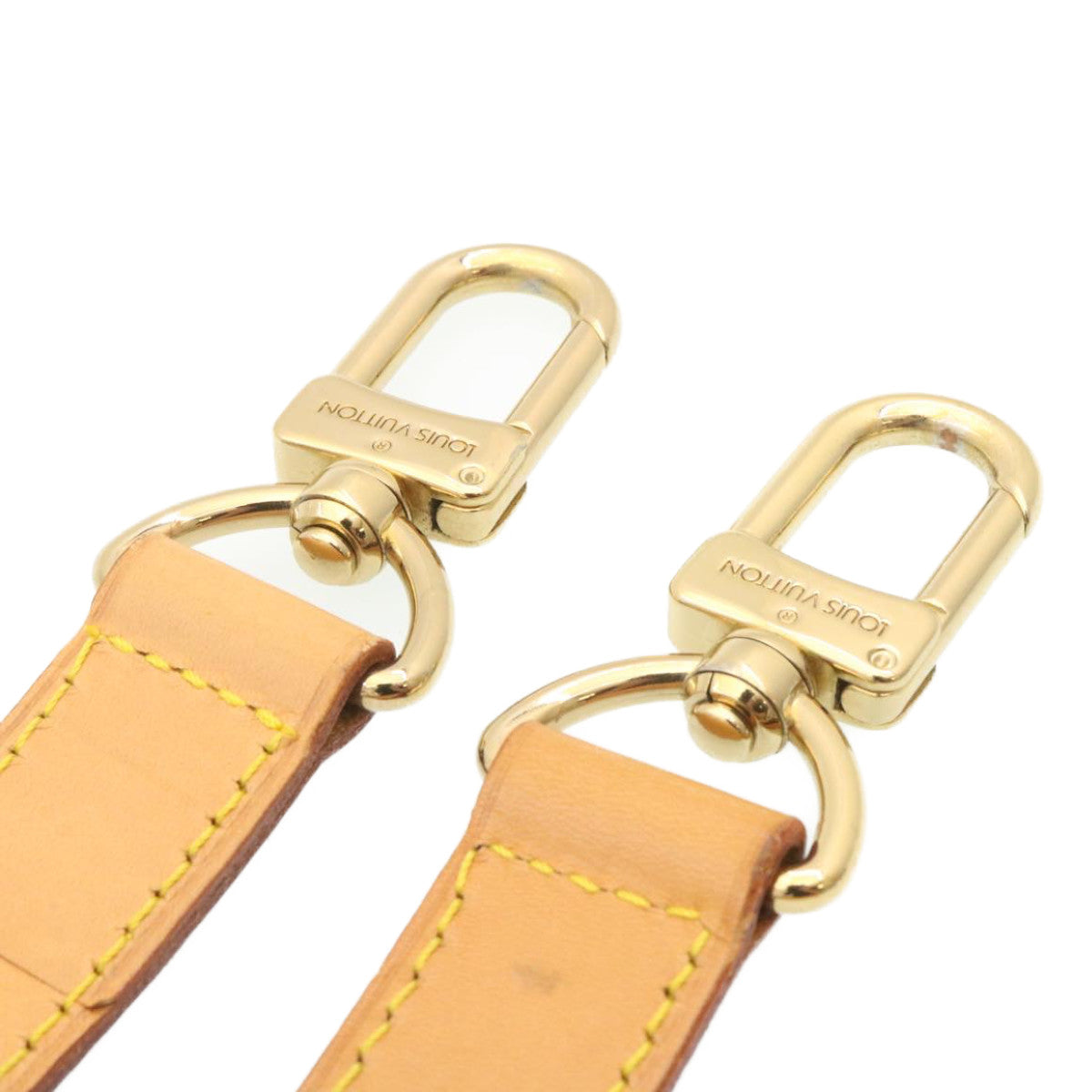 LOUIS VUITTON Shoulder Strap Leather Beige LV ar6313