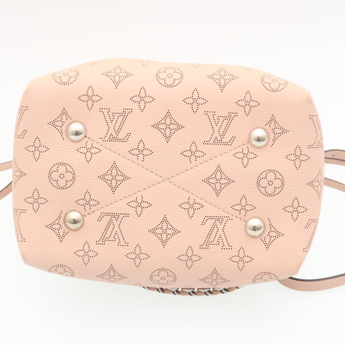 LOUIS VUITTON Monogram Mahina Bella Hand Bag Pink M57068 LV ar6430S