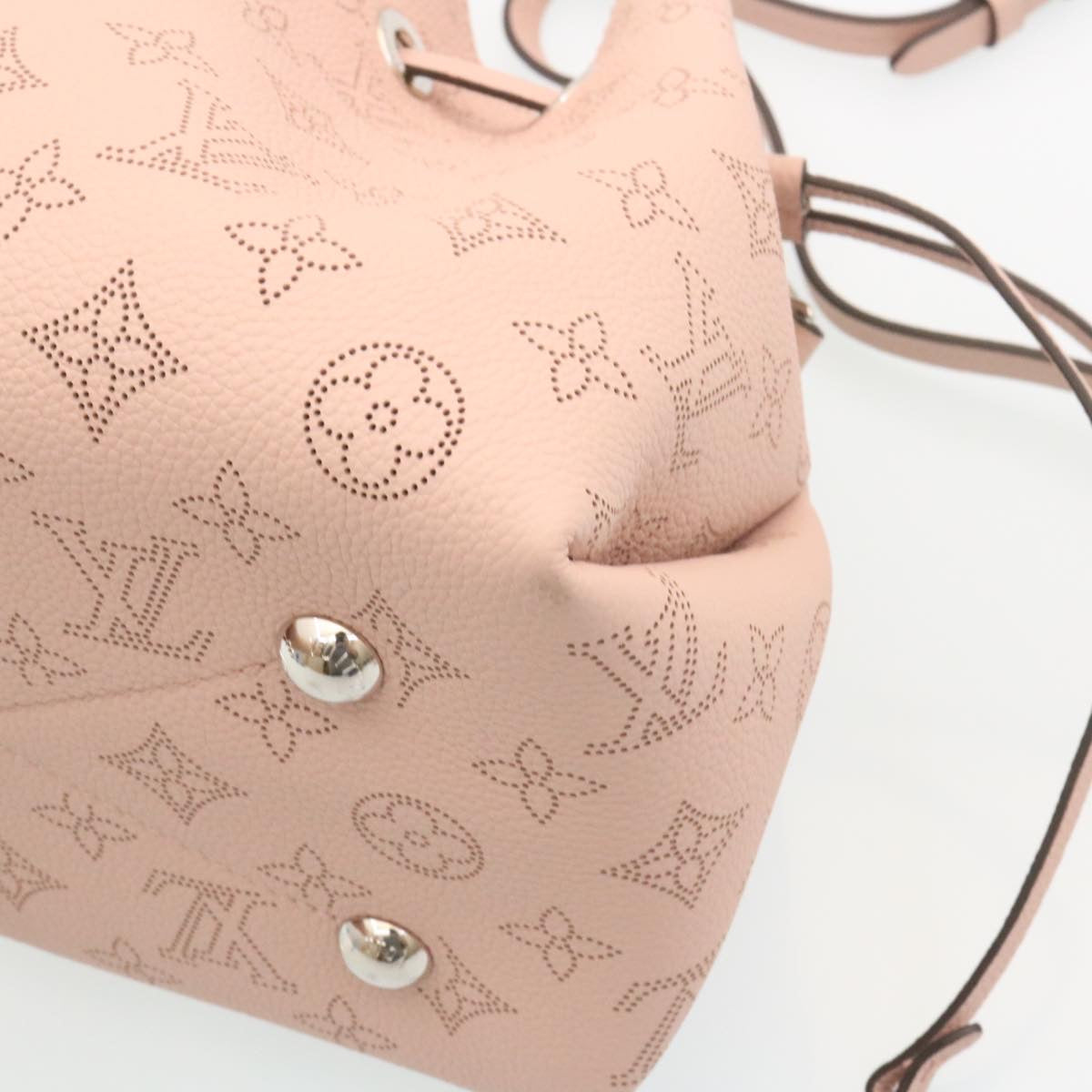 LOUIS VUITTON Monogram Mahina Bella Hand Bag Pink M57068 LV ar6430S