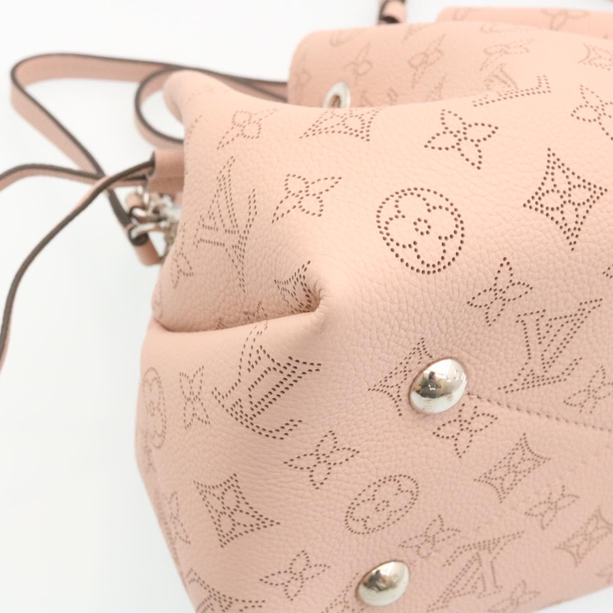 LOUIS VUITTON Monogram Mahina Bella Hand Bag Pink M57068 LV ar6430S