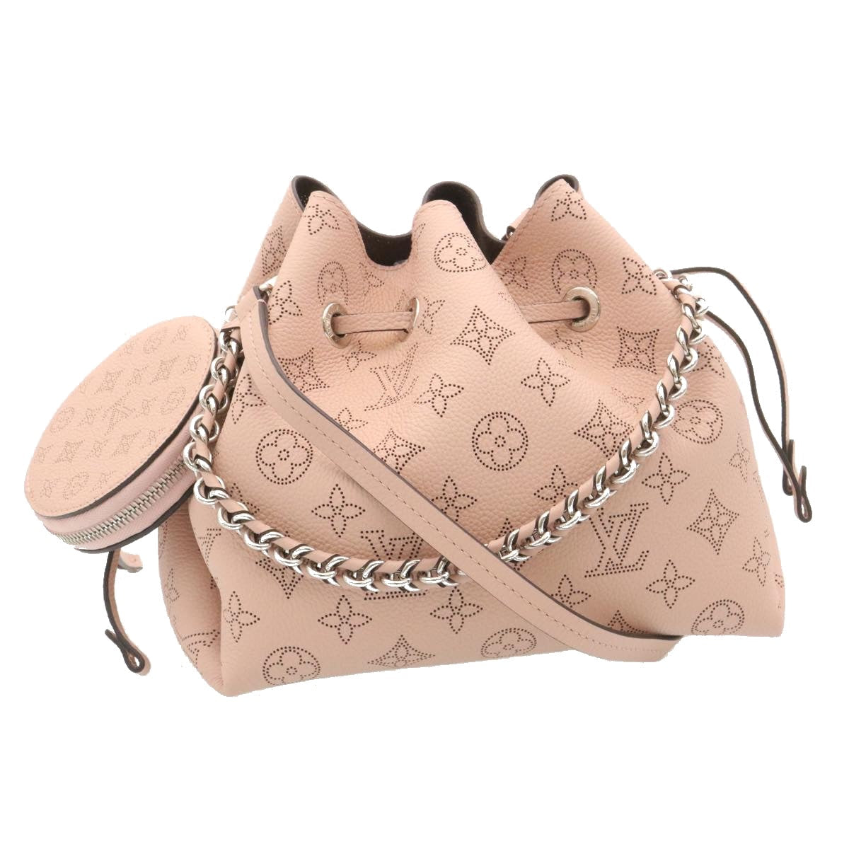 LOUIS VUITTON Monogram Mahina Bella Hand Bag Pink M57068 LV ar6430S