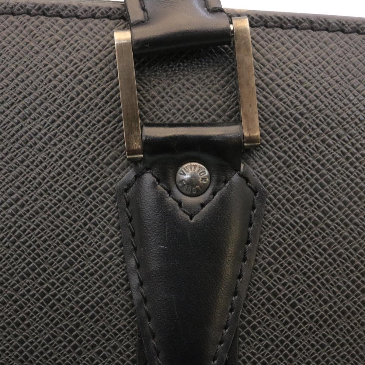 LOUIS VUITTON Taiga Porte Documents Rozan Business Bag Black M30052 ar6487