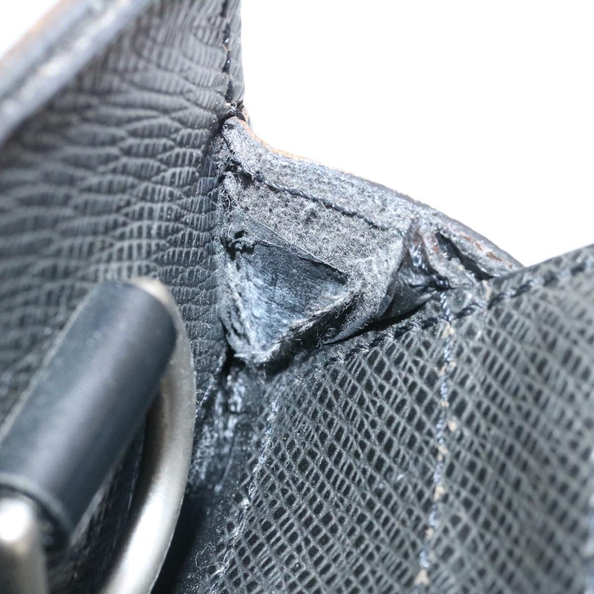 LOUIS VUITTON Taiga Porte Documents Rozan Business Bag Black M30052 ar6487
