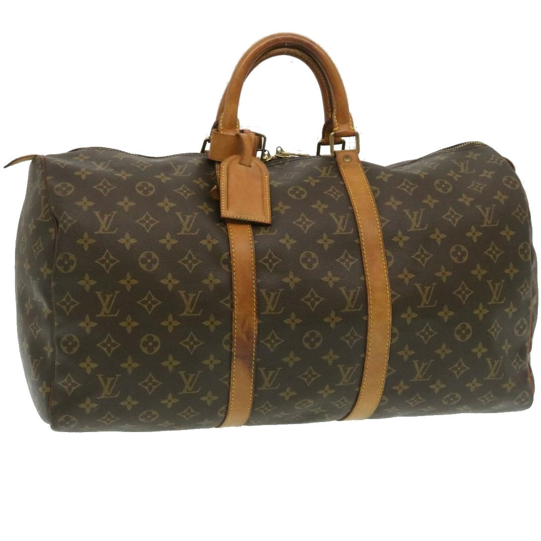 LOUIS VUITTON Monogram Keepall 50 Boston Bag M41426 LV ar6694