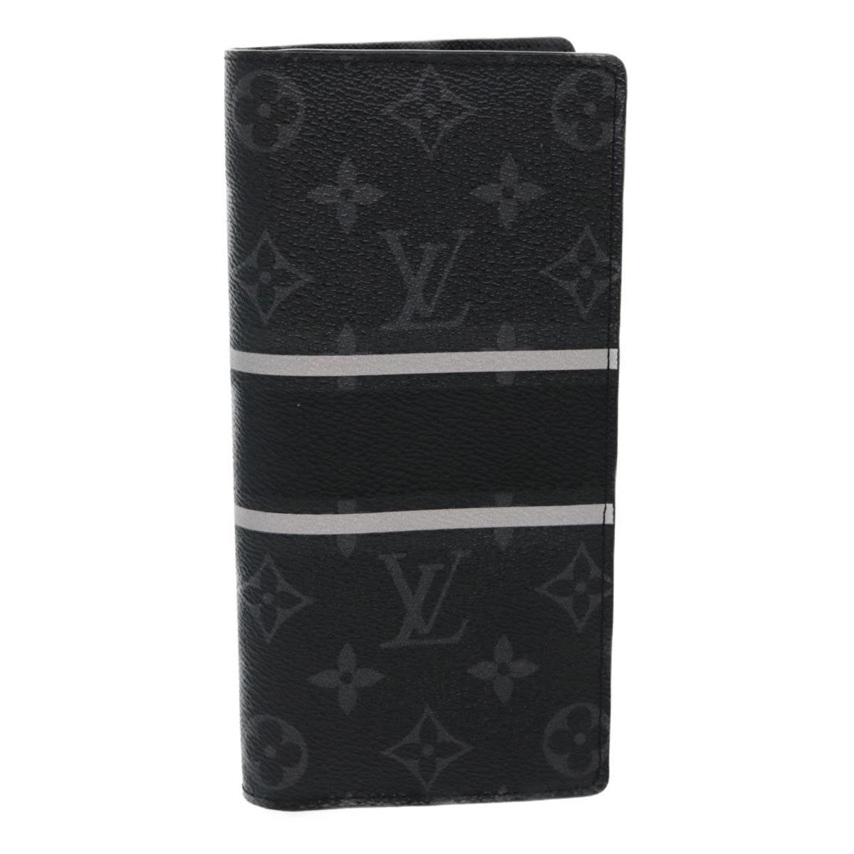 LOUIS VUITTON Eclipse Flash Portefeuille Braza Long Wallet M64438 ar6842S