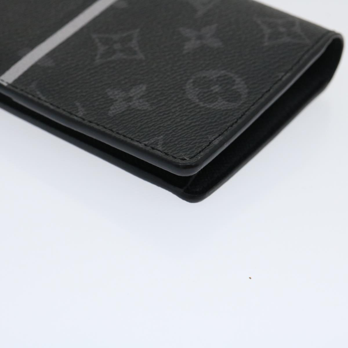 LOUIS VUITTON Eclipse Flash Portefeuille Braza Long Wallet M64438 ar6842S