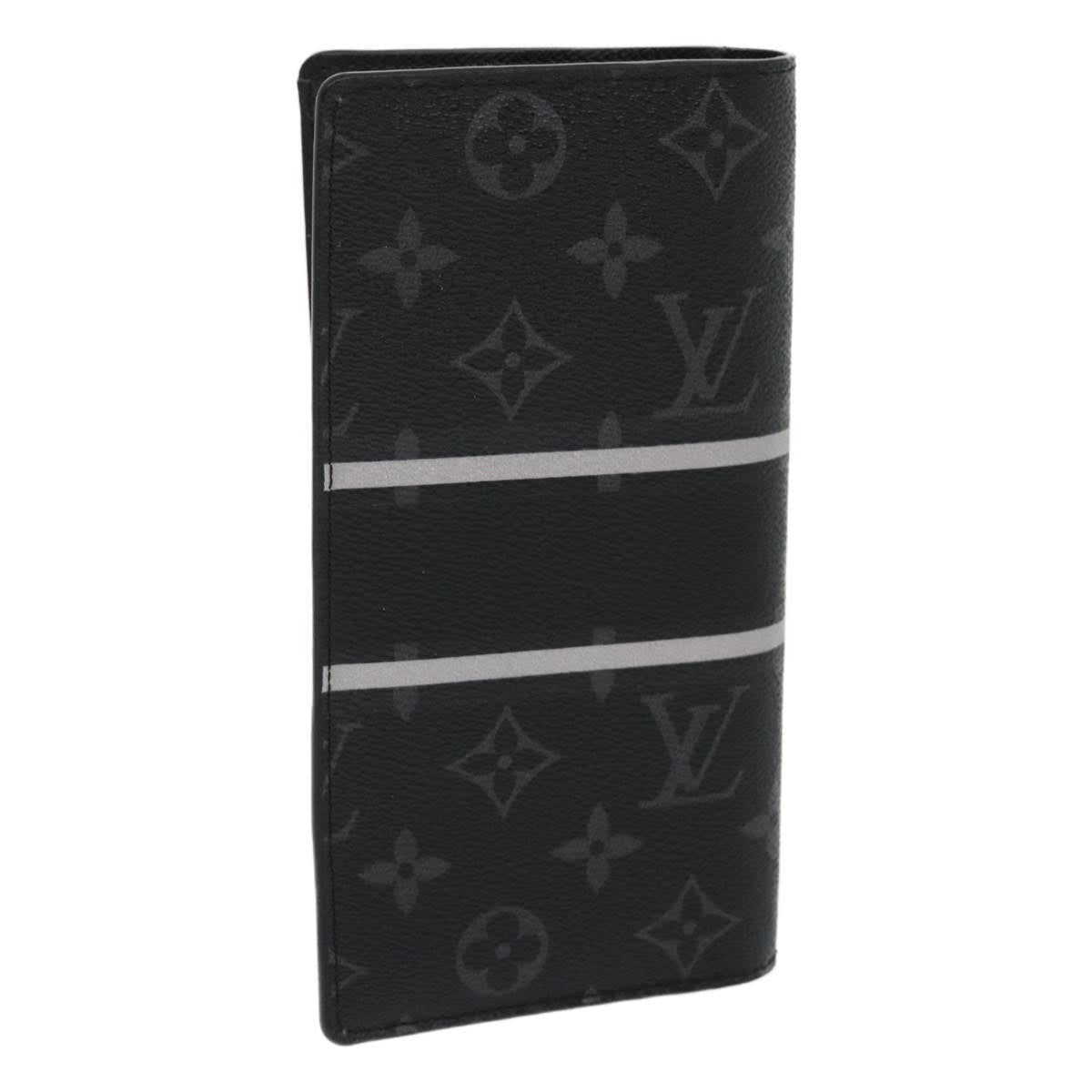 LOUIS VUITTON Eclipse Flash Portefeuille Braza Long Wallet M64438 ar6842S