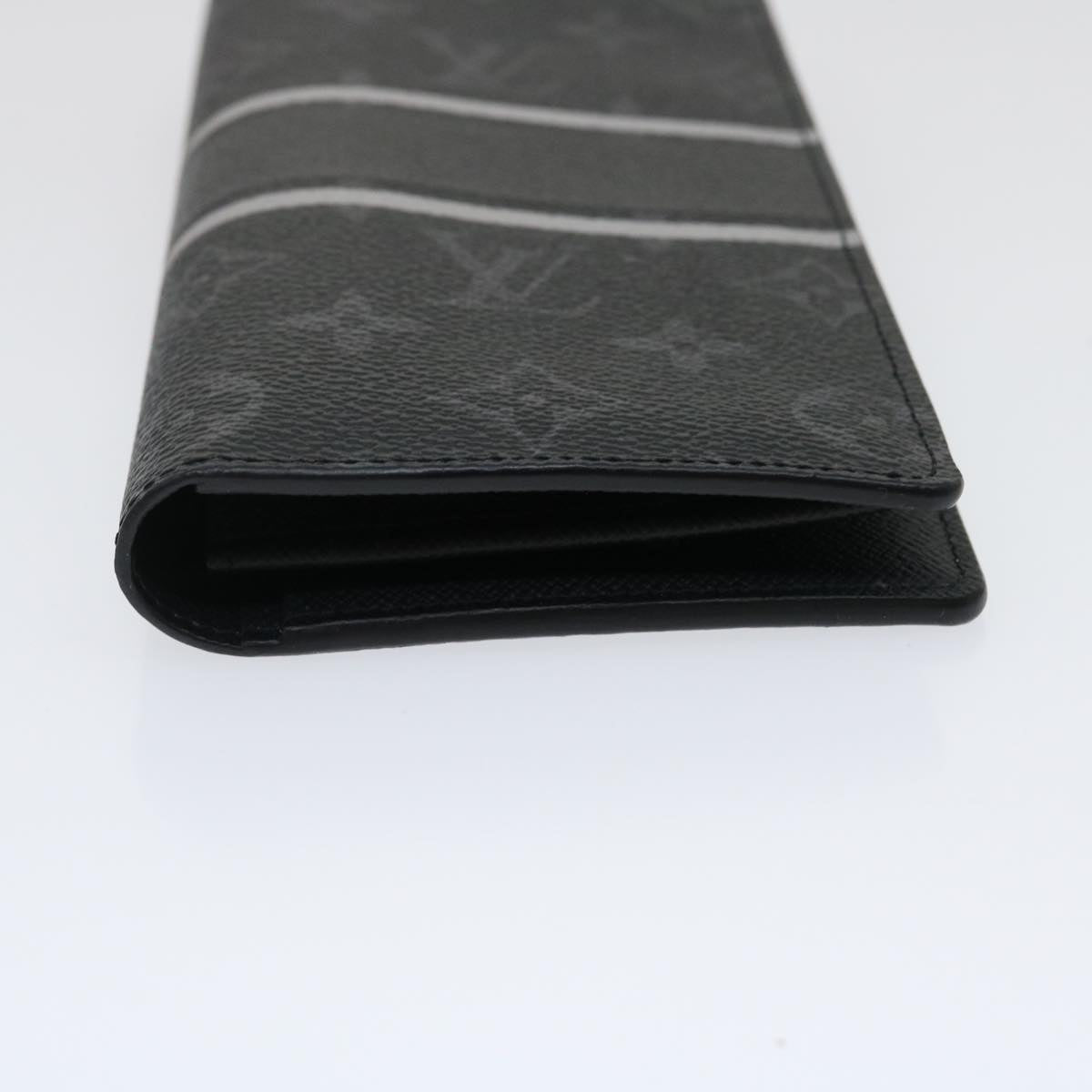 LOUIS VUITTON Eclipse Flash Portefeuille Braza Long Wallet M64438 ar6842S