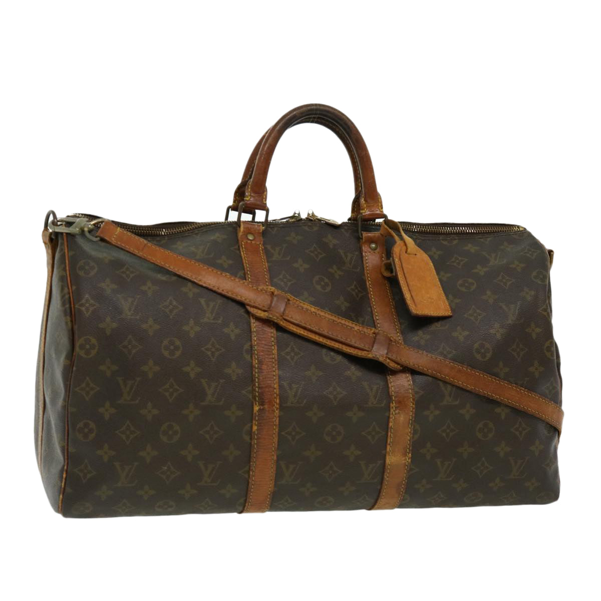LOUIS VUITTON Monogram Keepall Bandouliere 50 Boston Bag M41416 LV ar7232