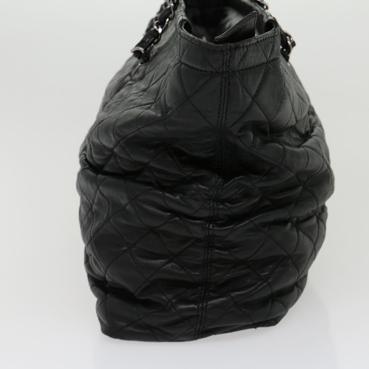 Luxury Chanel Chain Matelasse Tote Bag Lamb Skin Black CC  ar7246A