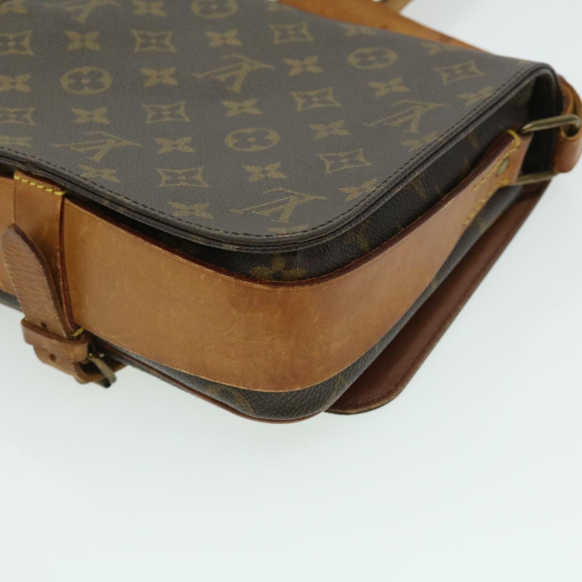 LOUIS VUITTON Monogram Cartouchiere MM Shoulder Bag M51253 LV ar7518