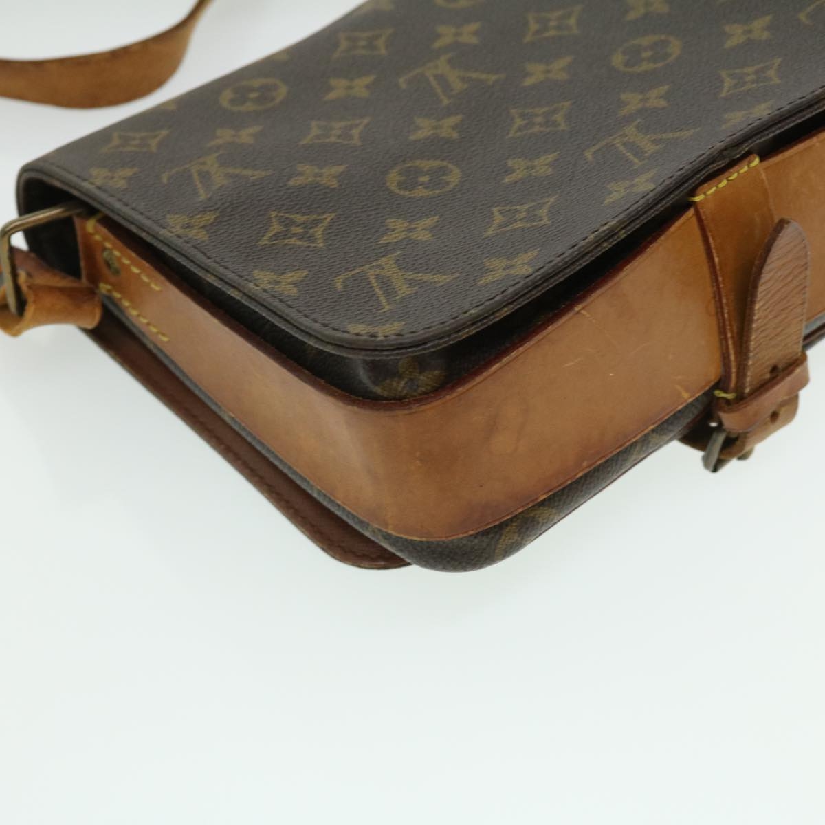 LOUIS VUITTON Monogram Cartouchiere MM Shoulder Bag M51253 LV ar7518