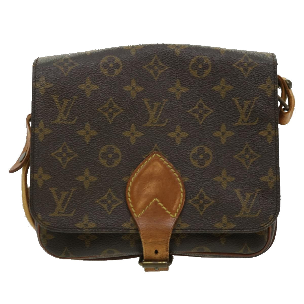 LOUIS VUITTON Monogram Cartouchiere MM Shoulder Bag M51253 LV ar7518