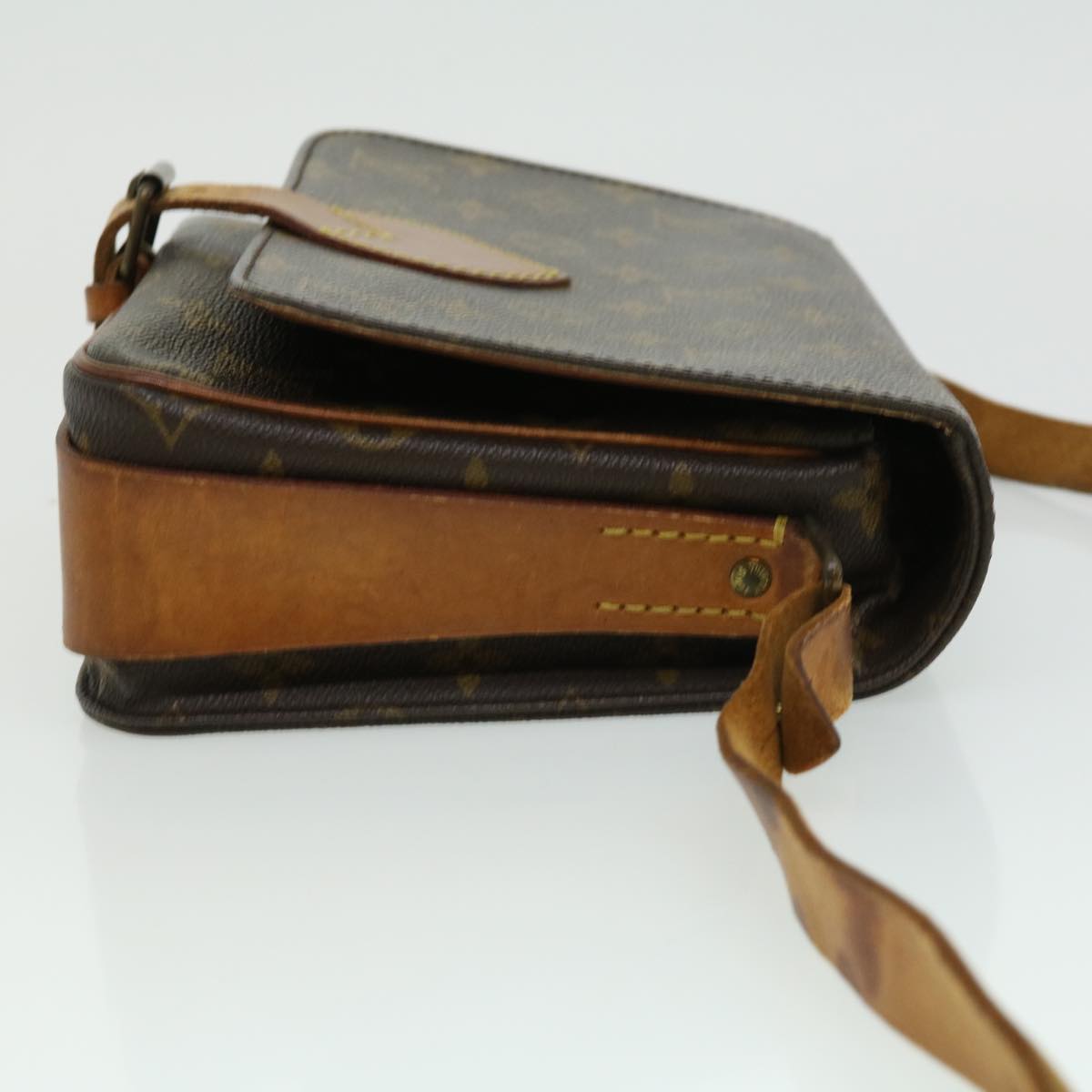 LOUIS VUITTON Monogram Cartouchiere MM Shoulder Bag M51253 LV ar7518