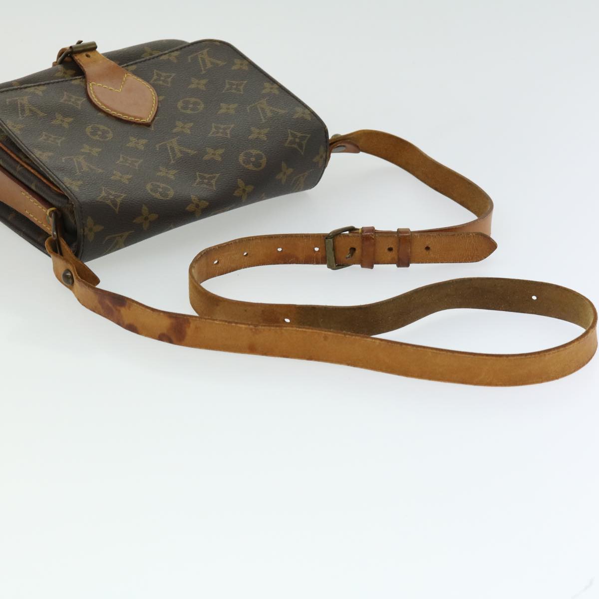 LOUIS VUITTON Monogram Cartouchiere MM Shoulder Bag M51253 LV ar7518