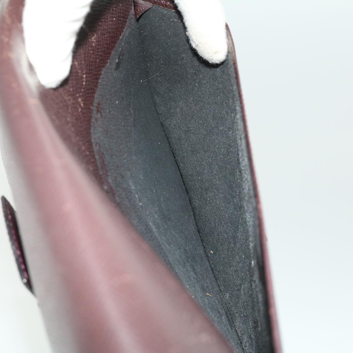 LOUIS VUITTON Taiga Kourad Clutch Bag Acajou M30196 LV ar7860B