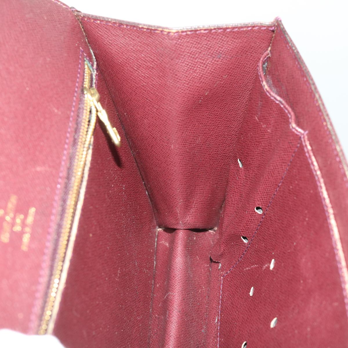 LOUIS VUITTON Taiga Kourad Clutch Bag Acajou M30196 LV ar7860B