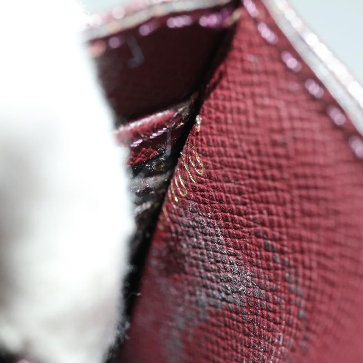 LOUIS VUITTON Taiga Kourad Clutch Bag Acajou M30196 LV ar7860B