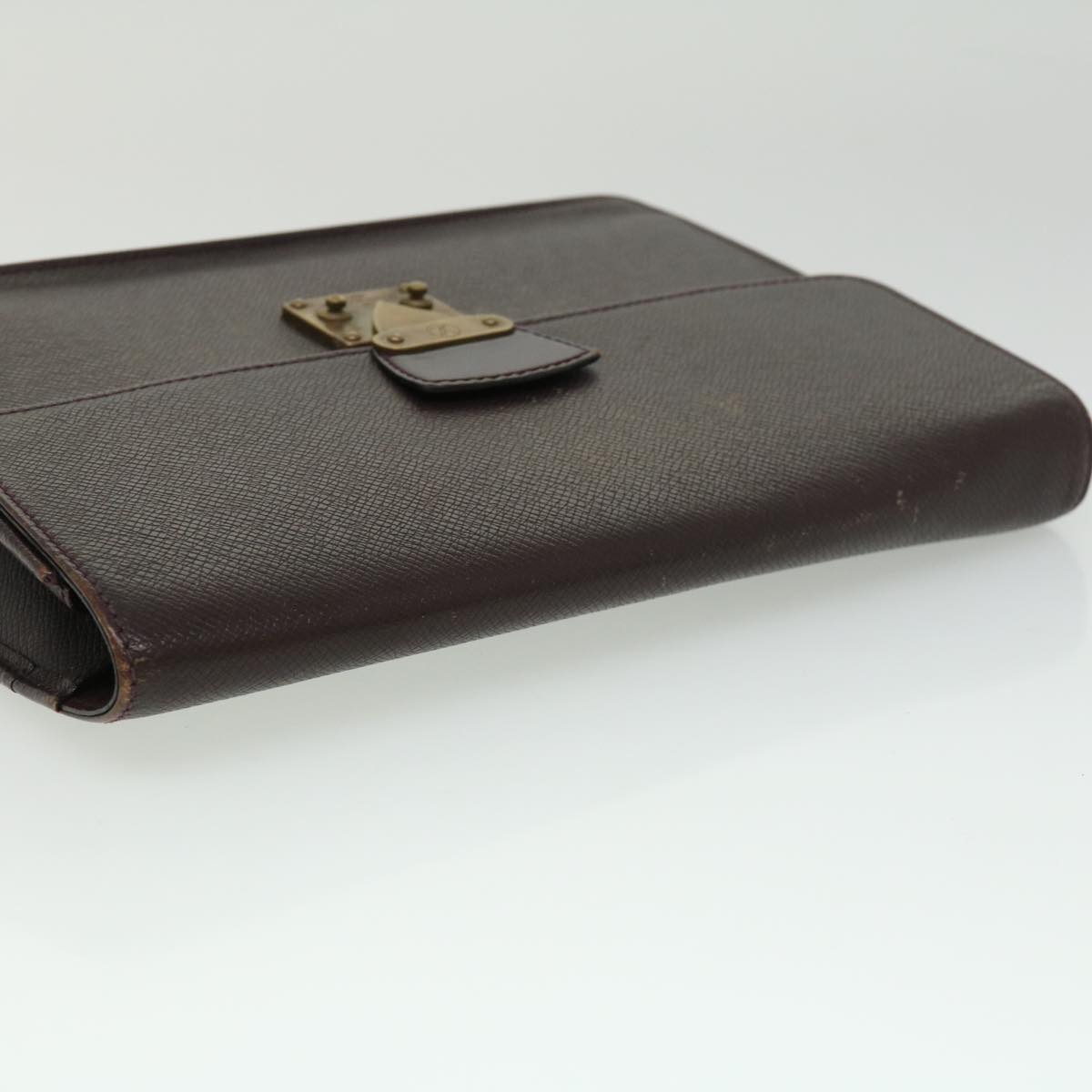 LOUIS VUITTON Taiga Kourad Clutch Bag Acajou M30196 LV ar7860B