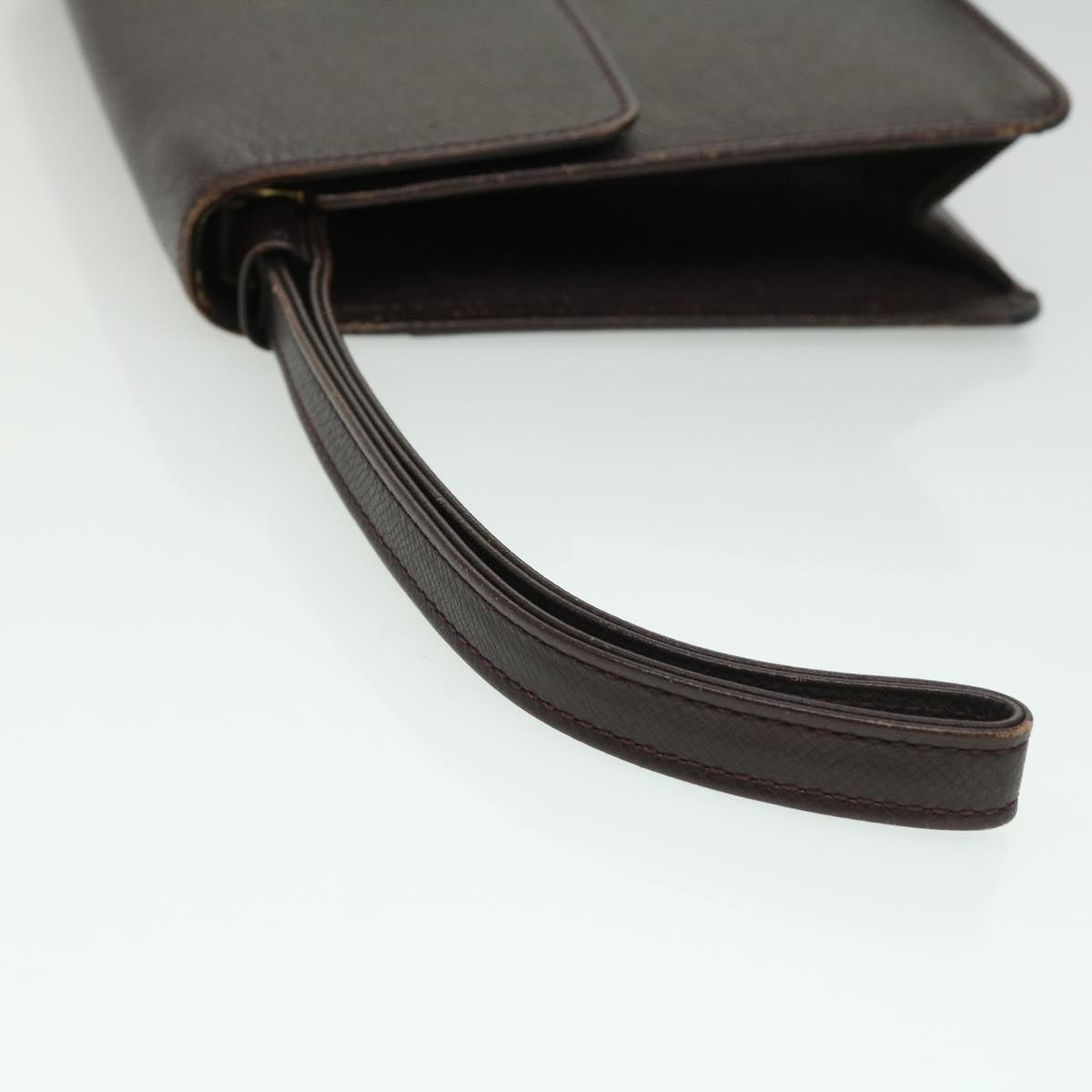 LOUIS VUITTON Taiga Kourad Clutch Bag Acajou M30196 LV ar7860B