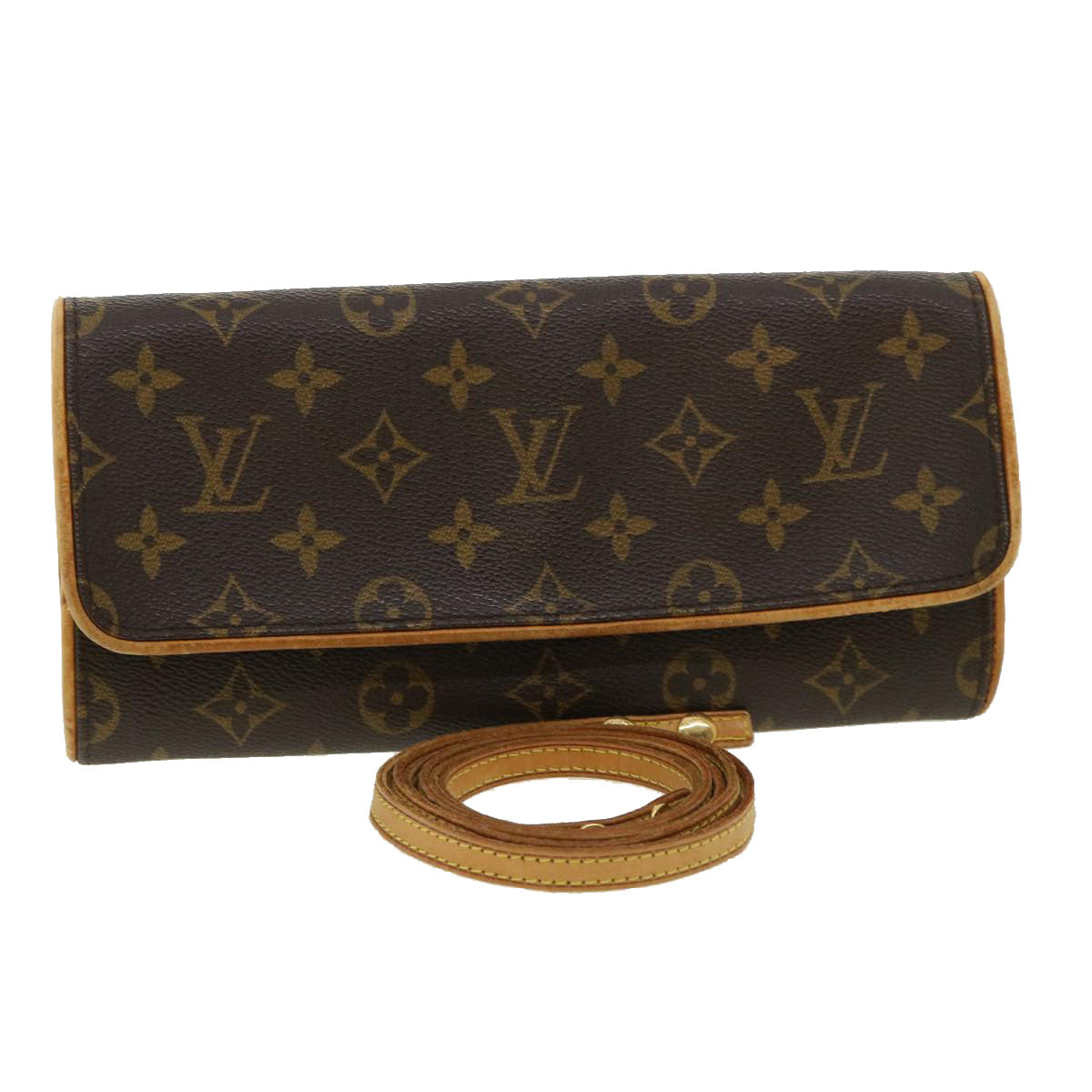 LOUIS VUITTON Monogram Pochette Twin GM Shoulder Bag M51852 LV ar8030B
