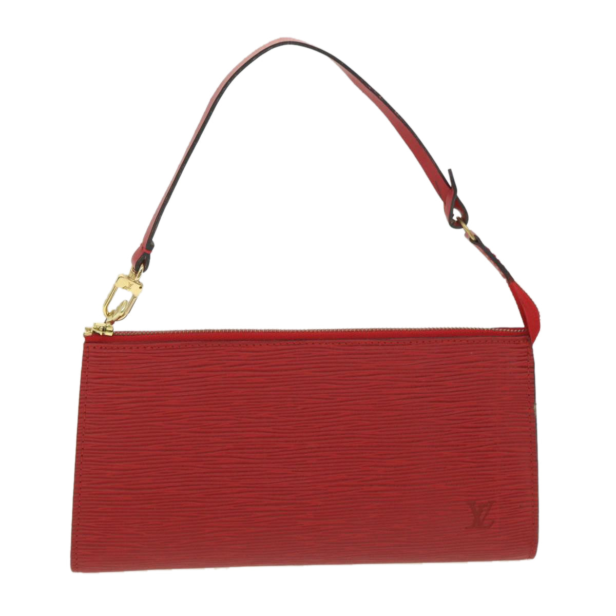 LOUIS VUITTON Epi Pochette Accessoires Pouch Red M52947 LV ar8074B