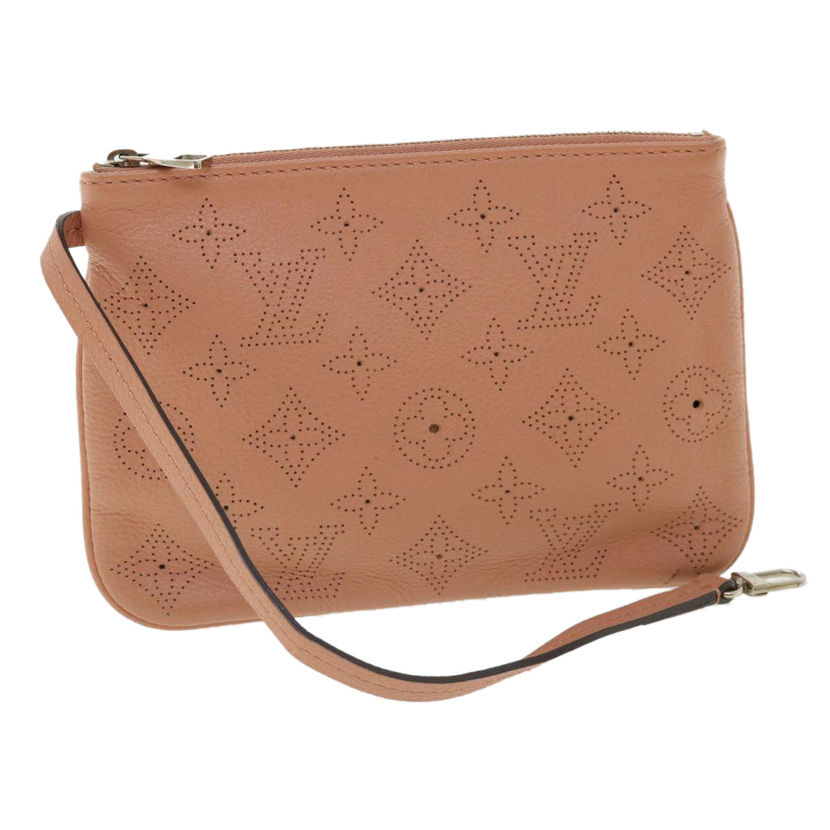 LOUIS VUITTON Monogram Mahina Selene PM Pouch Coral pink M94212 LV ar8085B