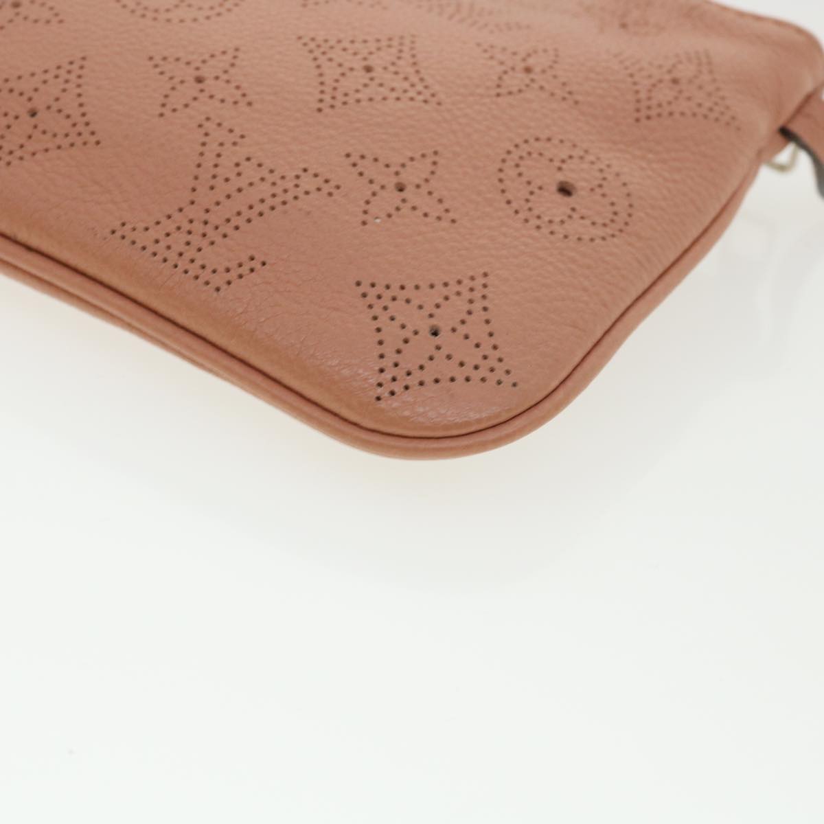 LOUIS VUITTON Monogram Mahina Selene PM Pouch Coral pink M94212 LV ar8085B