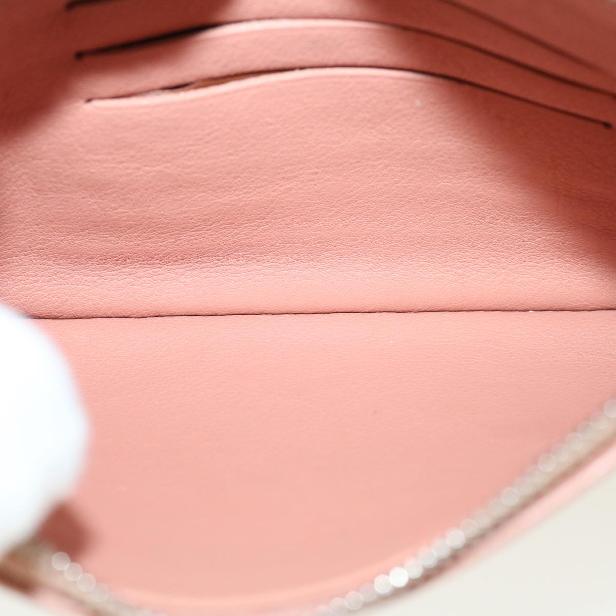 LOUIS VUITTON Monogram Mahina Selene PM Pouch Coral pink M94212 LV ar8085B