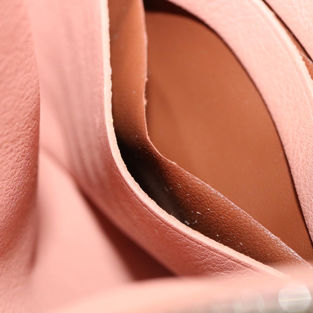 LOUIS VUITTON Monogram Mahina Selene PM Pouch Coral pink M94212 LV ar8085B