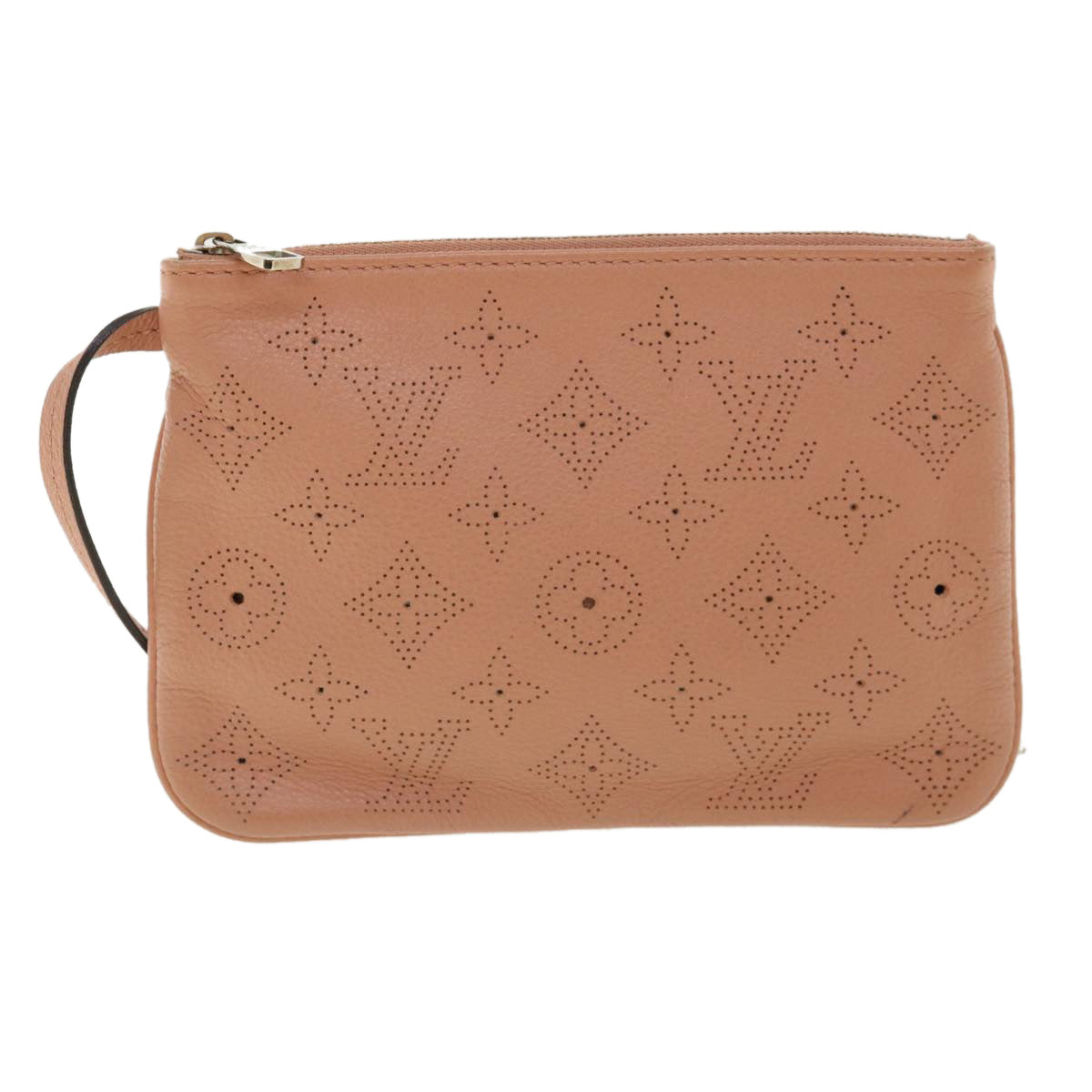 LOUIS VUITTON Monogram Mahina Selene PM Pouch Coral pink M94212 LV ar8085B