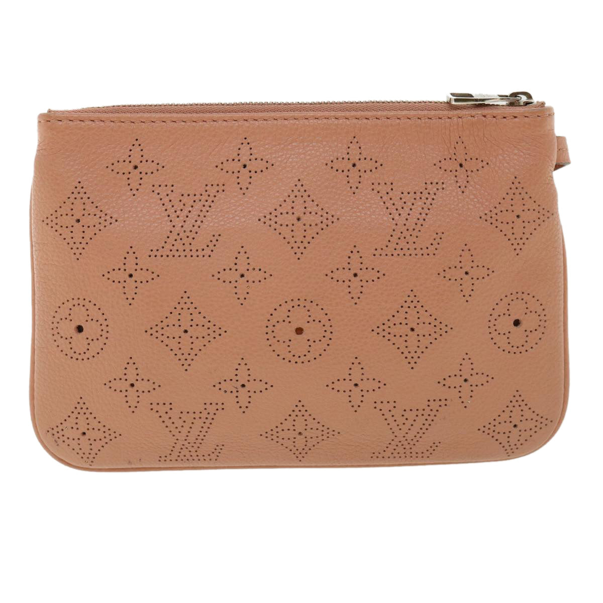 LOUIS VUITTON Monogram Mahina Selene PM Pouch Coral pink M94212 LV ar8085B